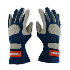 RaceQuip® 351022RQP 351 Series Driving Gloves - SFI 3.3/1 - Blue/Gray - Small picture