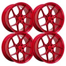 (Set-4) Asanti Abl-37 Monarch 22x10.5 5x115 Candy Red 20mm Wheels Rims 22 Inch picture