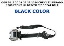 2019 20 21 22 23 2024 Chevy Silverado 1500 front left side seat belt BLACK picture