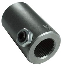 Borgeson 312500 Steel Steering Coupler 11/16In-36 Spl X 3/4In Smooth Bore picture