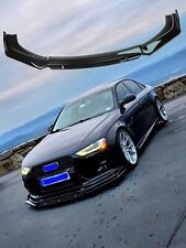 For Audi A3 A4 Car Front Bumper Lip Spoiler Splitter Body Kit Glossy Black 4PCS picture