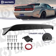 For 08-23 Dodge Challenger Hellcat Redeye Rear Spoiler w/Camera Hole Matte Black picture