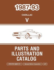 1987-1993 Cadillac Allante Parts Book picture