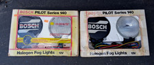 Vintage BOSCH PILOT 140 Fog Lights, Off Road 2 Sets 1 New and 1 Open picture