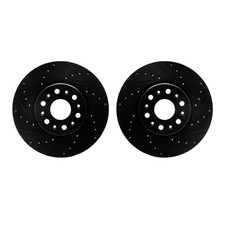 Dynamic Friction 8002-48001 DFC Brake Rotors - Drilled & Slotted - Black picture