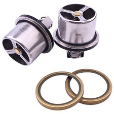The New For Detroit Engine Series 60 82℃ 2Pcs Thermostat 23532436 Replaces picture