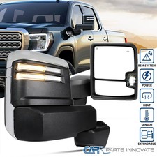 Power+Defrost+BSD+Puddle LED Lamps Side/Towing Mirrors Fit 19-25 GMC Sierra 1500 picture