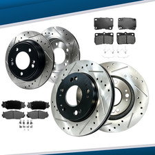Front and Rear Drilled Brake Rotors Ceramic Pads for Lexus IS250 2006 2007 -2013 picture