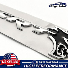 Chrome Black For SRT Hellcat Emblem Devil Cat Rear Tailgate Liftgate Badge Decal picture