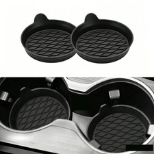 2 Pcs Car Cup Coaster Silicone Car Coaster Insert Non-Slip Universal Cup Holder picture