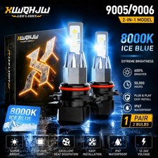 XWQHJW 9005 HB3 Led Headlight Bulbs High Beam Super Bright Blue 8000K 80000LM picture