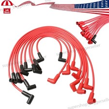 8mm Spark Plug Wire Set for Chevy GMC 305 350 5.7L 305 4048 HEI 90 Over V8 SBC picture