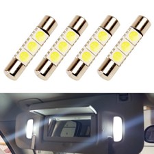 4 x White LED 6614F 6641 TS-14V1CP F30-WHP Fuse Visor Vanity Mirror Light Bulbs picture