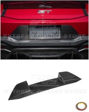 For 24-Up Ford Mustang S650 CARBON FIBER Rear License Plate Frame Backing Cover picture