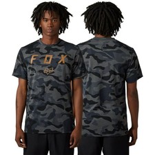 Fox Vzns Camo Tech Tee Black Camo T-shirt MEDIUM Men's Powersports 30514-247-M picture