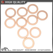 10pcs Copper Oil Drain Plug Gasket Washer (007603-014106) Fits for Mercedes-benz picture