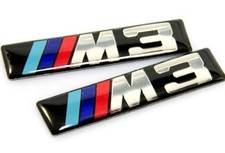 BMW E46 M3 Fender Grill Emblem (Little Smaller than OEM) Set of 2-Free Shipping picture