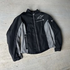 Alpinestars Stella Motorcycle Jacket Womens Large Black Gray Mesh Full Zip Biker picture