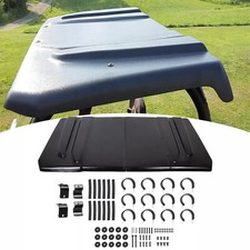 Polyethylene Hard Top Roof Split Style For Yamaha Rhino 450 660 700 UTV Black picture