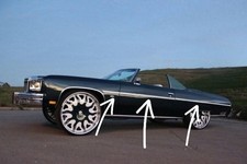 1975, 1976 Impala Caprice 2 Door beltline rubber insert (Colors Grey) picture
