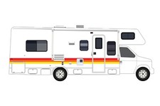 Class C Motor Home Decals Stickers Vinyl Retro Kit Caravan RV Trailer Graphics picture