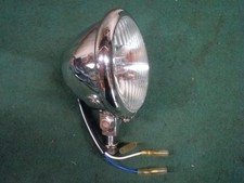 Classic & Vintage motorcycle mini head lamp/ spot lamp  w 2 filaments NEW picture
