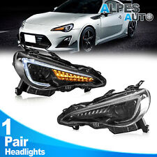 Pair LED Headlight w/ Sequential Indicator For 2013-2019 Toyota 86 Subuaru BRZ picture