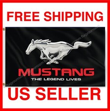 Ford Mustang Flag Banner 3x5 ft Car Racing Logo GT Shelby Cobra Wall Decor Sign picture