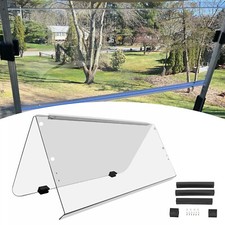 Clear Folding Windshield For 1995-2003 Yamaha G14 G16 G19 Golf Cart Part PC picture