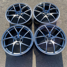 NEW SET 19 INCH RI-A BBS STYLE WHEELS RIMS 19 X 8.5/9.5 +33 5X114.3 CB:73.1 jdm picture