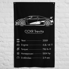 CCXR Trevita 2009 Car Silhouette Flag 3x5 ft Garage Banner Man Cave Wall Decor picture