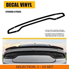 4-40X Smoke Tail Light Cover Sticker For 2015-23 Dodge Charger Precut Vinyl Wrap picture