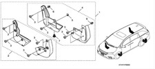 08P00-THR-100A  2025-2027 Honda Odyssey Splash Guards OEM picture