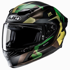 HJC i11 Instant Motorcycle Helmet Green LG Large I-11 Snell USA DOT picture
