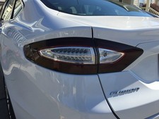 FOR 13-16 FORD FUSION TAIL LIGHT CUTOUT PRECUT TINT COVER SMOKED OVERLAYS picture