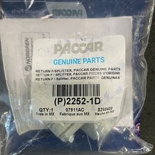 NEW 2252-1D FUEL RETURN FLOW SPLITTER OEM FOR KENWORTH/ PETERBILT *NEW IN BAG* picture