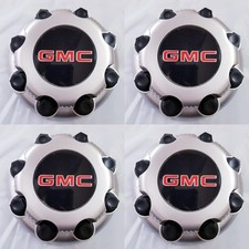 4ps Chevy Express Van 2500 3500 PAINTED SILVER Center Hub Caps 9597163 New 8LUGS picture