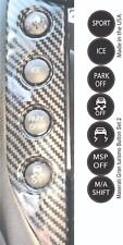Maserati Gran Turismo Sport, ICE, Park Off, Matte Black Button Repair Stickers picture