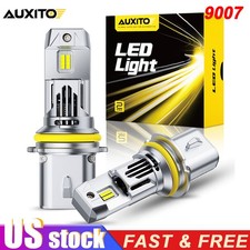 AUXITO 9007 HB5 LED Headlight Bulbs High Low Beam 80000LM White Super Bright 2X picture