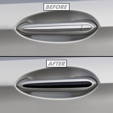 Chrome Delete Blackout Vinyl for 2017-20 BMW 5 Series Sedan Door Handle Trim picture