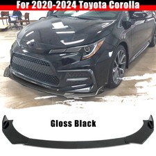 For Toyota Corolla 2020-2024 Gloss Black Front Bumper Lip Splitter Spoiler picture