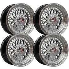 (Set-4) IPW W881 16x7.5 4x100 Silver Machined 15mm Wheels Rims 16 Inch picture