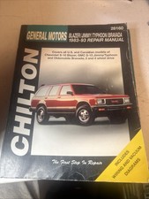 Chilton 28160 General Motors Blazer Jimmy Typhoon Bravada 1983-93   Manual    A9 picture