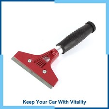 Pack1 Car Window Cleaner AntiSlide Handle Metal Blade Ice Snow Scraper Black Red picture