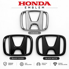 Insignia de rejilla frontal cromo y negro para Honda Civic 2006-2015 picture
