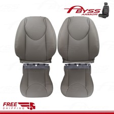 For 2006 - 2012 Toyota RAV4 Front Bottom & Top Leather Seat Cover Ash Gray 4pcs picture