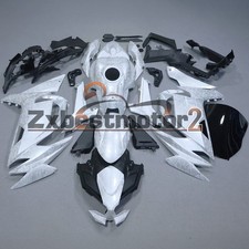 White Ice Cracked Forged Carbon ABS Fairing Kit For Kawasaki Ninja 650 2020-2026 picture