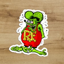 Rat Fink Mouse Premium Vinyl Sticker 3 inches Decal Car Bottle Window Bike picture