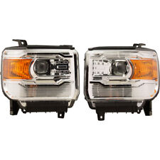 Headlights Set For 2014-2019 GMC Sierra 1500 picture