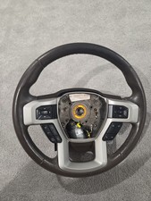 2017-2019 Ford F-250/F-350 Super Duty Leather Steering Wheel Parts/ Repair picture
